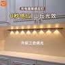智特免布线免打孔无线橱柜灯智能酒柜玄关鞋柜灯条人体充电感应灯 黑70cm6珠【感应+手扫+三色】 实拍图