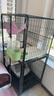 腆宠 猫笼 猫别墅猫笼子带厕所大号加粗方管猫窝猫舍猫屋家用宠物笼子 实拍图
