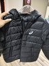 asics【安心羽绒】亚瑟士童装男女中大儿童舒适保暖连帽轻薄羽绒服外套 001黑色 清洁度1000-白鸭绒 130 cm 充绒量70g 实拍图