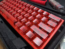 炎竞V1铝坨坨外壳适配wooting60HE键盘客制化底壳HM66 GH60美加狮mad60小夜魔K64 M6H ISO64 66XU 红色阳极+黄铜配重块 实拍图