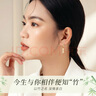央创时尚【中国黄金授权】和田玉耳钉女耳坠七夕情人节生日礼物女朋友S925 实拍图