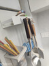 多朋冰箱侧面置物架厨房磁吸调料架壁挂纸巾保鲜膜挂架收纳储物架子 【白色磁吸】筷子筒 实拍图