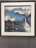 琅櫃坊手绘山水国画玄关水墨画办公室茶室高山流水中式装饰画名家书画 A-山中早春 画芯加框90-90CM 实拍图