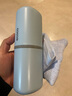意可可（ecoco）旅行牙刷盒牙膏收纳便携式洗漱口杯刷牙杯子套装牙具牙刚创意简约出行神器 全能装(含牙膏牙刷毛巾）-蓝色 实拍图