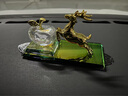 齐选汽车摆件一路平安创意水晶内雕车载香水座中控台高档装饰平安鹿 金鹿款【一鹿平安】 实拍图