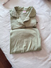 宜而爽【100%纯棉】睡衣女秋冬季长袖开衫宽松简约女士家居服套装可外穿 实拍图