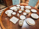现代轻奢景德镇骨瓷碗碟套装家用搬家礼物碗盘组合高档餐具套装 【52件6人套装】可微波炉消毒柜 实拍图