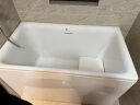 科勒（KOHLER）独立式亚克力浴缸玲纳内外式排水家用浴缸深泡式浴缸带座椅 26760T-L-0左角位1200mm1.2m 实拍图