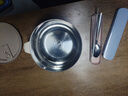 诗素漫304不锈钢泡面碗带盖大号宿舍学生食堂打饭盒带饭盆方便面可沥水 1700ML米白色碗+餐具三件套 实拍图