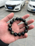 石玥珠宝精品16mm金沙天然黑曜石手串佛珠本命年转运珠水晶手链男女士款 实拍图