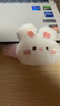 毛绒小熊兔子发夹女秋冬侧边刘海夹可爱儿童bb夹少女发卡夹子头饰 白色兔兔夹 实拍图