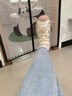 骆驼（CAMEL）丑萌登山鞋女时尚撞色户外休闲鞋 L24S076620 米/银/粉 35 实拍图