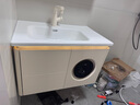 猛犸象智能实木浴室柜E0级板材陶瓷一体盆洗手盆柜组合选配mini洗衣机T8 智能除雾高配版-带洗衣机80cm 实拍图