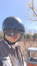 野马（YEMA）摩托车头盔电动车3c认证夏季大码国标半盔男女电瓶踏板车安全帽 亚黑原创【茶短镜】 4XXXL 实拍图