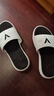 维动拖鞋男女同款魔术贴夏季户外沙滩篮球外穿防水游泳情侣潮牌厚底 【一体款】白黑色 41 实拍图