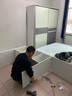 京桐（JINGTONG）衣柜推拉门卧室简易储物柜移门柜子定制衣橱实木质大衣橱 【2米主柜】+顶柜+边柜3门 实拍图