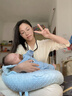 uumu喂奶神器哺乳枕头护腰靠垫解放双手辅助枕婴儿斜坡垫多功能座椅 蓝色【二合一】躺喂抱喂-豆豆绒 实拍图