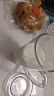 Glasslock进口钢化玻璃家用早餐杯果汁杯牛奶饮水杯咖啡杯 带盖带把手 360ml 实拍图