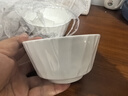 陶瓷米饭碗家用饭碗釉下彩小汤碗纯白早餐碗琉璃小碗 竹月4.5英寸碗4只【超划算】 实拍图