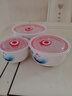 喜得润（XIDERUN） 陶瓷碗饭盒带盖保鲜碗保鲜盒密封泡面碗便当餐具便携学生甜品碗 4+5+6英寸带盖3个装 荷韵 6英寸 实拍图