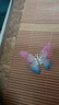 手工灵动蝴蝶儿童发夹古风发饰女童会动的弹簧蝴蝶可爱中国风发卡 粉蓝【一个装】 实拍图