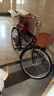 凤凰 自行车成人女式24/26寸单速男女复古轻便学生城市通勤自行车荷花 亮黑【下单享骑行礼包】 单速 26寸【适合155-185cm】 实拍图