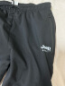 JEEP SPIRIT吉普运动裤男春秋季休闲裤中青年纯色宽松长裤 黑色直筒 2XL 实拍图