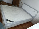 德满居 床 实木床 床现代简约 双人床白色北欧主卧轻奢全实木床婚床 静音床+乳胶弹簧床垫（20cm) 1.8米*2.0米框架款 实拍图