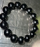 黑曜石手串男乌金黑水晶玛瑙手串珠手链男女盘珠好运元旦礼物 8mm 实拍图
