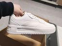 安踏（ANTA）男鞋板鞋小白鞋男2025春夏季厚底革面学生休闲运动鞋子男 -2纸莎白【男士帅气纯白色板鞋】 42 实拍图