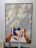 香奈京莫兰迪手绘油画文艺小众艺术客厅装饰画落地画玄关挂画 50*70_框【原木色】 光影斑驳 实拍图