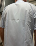 罗蒙短袖衬衫男商务休闲工装衬衣吸汗透气男士衬衫 淡蓝色平纹804 43 实拍图
