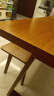 林之语客厅大书桌实木腿餐桌办公一体双人长条桌子工作台学习桌大板茶桌 【实木腿1桌1凳2椅】胡桃180x80 实拍图