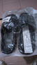 百慕倾臣防臭拖鞋男士夏季室内外穿简约潮流沙滩轻便舒适防滑浴室洗澡凉鞋 黑色 42-43 适合41-42 实拍图
