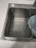 雅高不锈钢沥水架碗碟架 伸缩水槽架 洗菜篮碗碟收纳架 34/46*25*11CM 实拍图