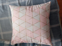 法式森林纹ins风靠包复古棋盘格抱枕套黑色靠枕美式沙发靠垫 抱枕图案2 45cm*45cm 含枕芯 实拍图