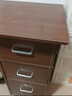 甘慕实木办公桌办公室职员电脑桌财务工位双人位桌椅组合简易书桌子 实木【五抽一柜】胡桃色120*60 单桌 实拍图