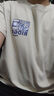 GLM华夫格短袖男款夏季宽松大码重磅白色五分袖简约百搭圆领男士t恤 实拍图