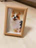 世纪开元 木质相框摆台婚纱照洗照片冲印加框挂墙情侣照片墙全家福组合画框摆件定制加相片打印 6英寸白橡木 实拍图