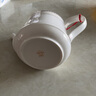 雾枫纯白陶瓷骨质瓷大号高温泡茶壶过滤冷水壶咖啡壶家用茶壶茶具瓷器 5号(金边茶壶)1000ML 实拍图