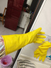 南洋帮手仕乳胶手套5双 牛筋橡胶皮防水防油洗碗家务清洁保洁劳保防护 小号 实拍图