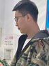 Taro余文乐同款 日本超轻纯钛复古防蓝光大脸男潮近视防雾方眼镜框架 黑色（余文乐同款） 不配镜片 实拍图