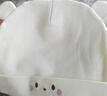婧麒（JOYNCLEON）胎帽新生儿婴儿帽子春夏0-6个月婴幼儿男女宝宝含棉卤门帽四季 黄色 0-3个月32cm（因弹性建议0-6月） 实拍图