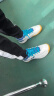 YONEX尤尼克斯羽毛球鞋yy入门级训练减震动力垫男女SHB101CR 白/蓝39码 实拍图