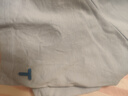 拇指白小T一代纯棉短袖T恤男女春夏休闲小白丅百搭打底衫 雾霾蓝 2XL  实拍图