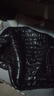 ACLOSMIL男士保暖冬季轻薄款丝棉棉服男短款休闲立领上衣爸爸男装棉衣外套 黑色立领 2XL 125-140斤 实拍图