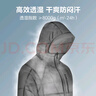 京东京造穿山甲300冲锋衣男女单冲户外春夏单层硬壳单冲外套 砾石灰M 实拍图