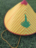 途尊大号43厘米防雨塑料斗笠男女夏季防晒农民劳保遮雨舞蹈道具草帽男 户外遮阳挡雨【绿植三叶款】 实拍图
