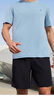 匹克（PEAK）跑步运动套装男夏季速干衣健身服羽毛球服短袖短裤篮球服两件套 都市蓝-【短袖套装52001】有拉链 L/175 实拍图
