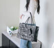 CHARLES&KEITH大容量褶皱手提托特包腋下包包女包生日礼物CK2-30782346 Jet Black黑色 XL 实拍图